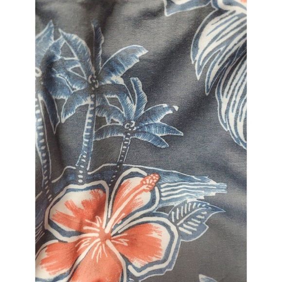 Mens Swim Shorts 48 Boardshorts Big & Tall Tropical Floral Trunks Blue Red - Picture 3 of 9